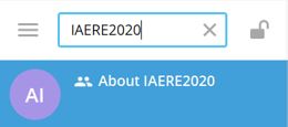 Telegram IAERE 2020