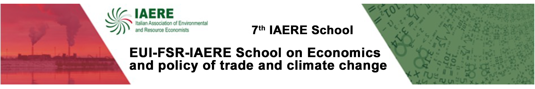 7th IAERE School EUI-FSR-IAERE School on Economics and policy of trade and climate change